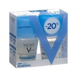 Vichy déo minéral 48h roll-on duo 2x50ml