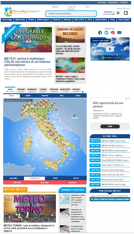 centro meteo italiano