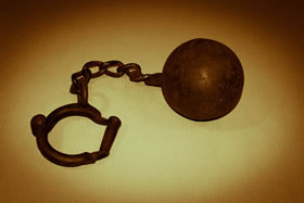 Photo of ball and chain