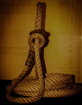 Photo of hanging rope