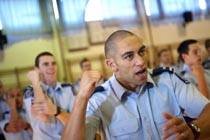 Māori Police recruits perform the haka.