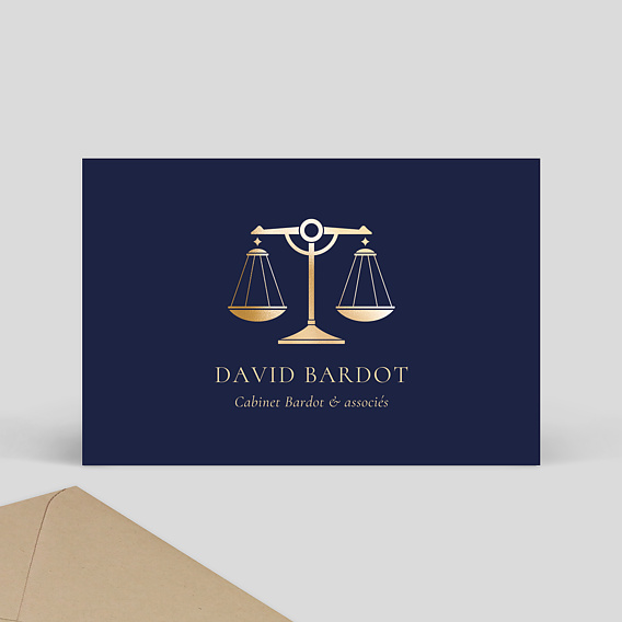 Carte de visite Avocat balance