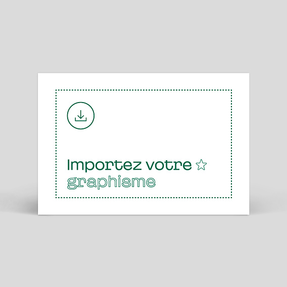 Carte de visite Importez votre graphisme personnalisé