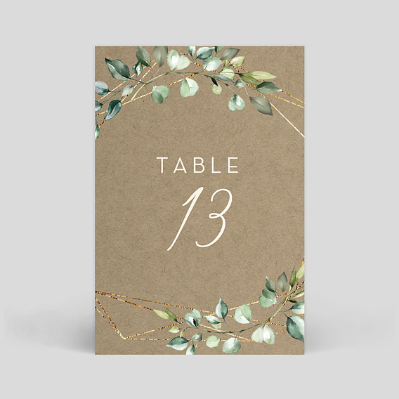 Marque-table mariage Modern Love