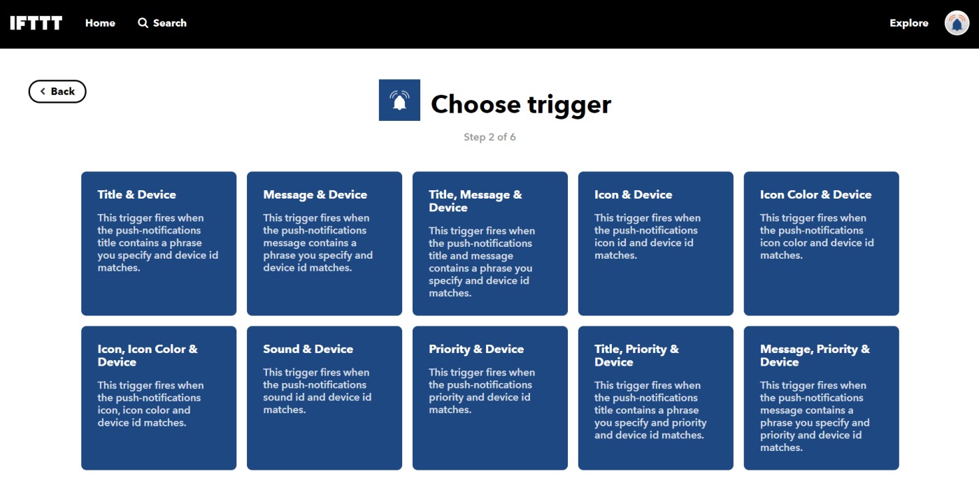 Use Pushsafer<br />
 as trigger on IFTTT