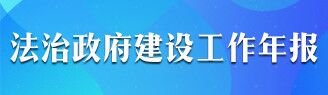 法治政府建设工作年报