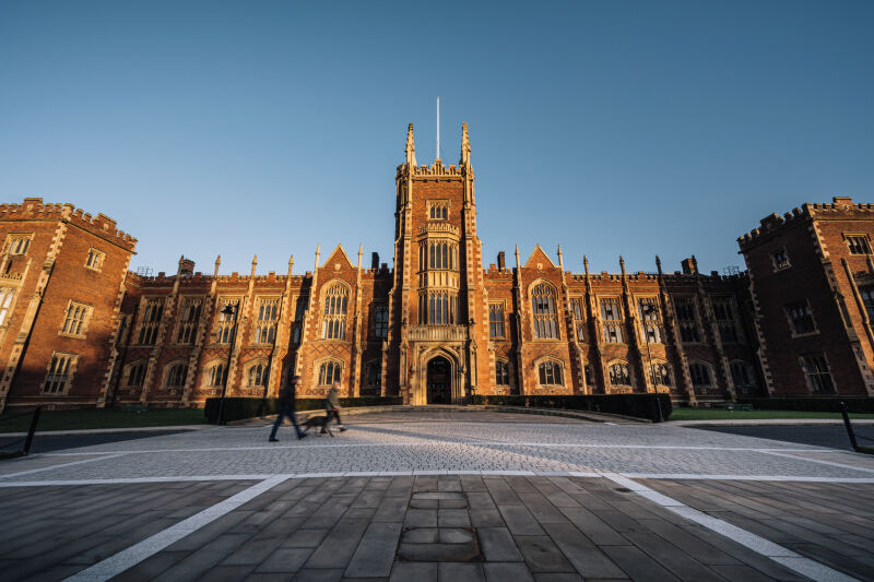 Lanyon building at sunset (winter)