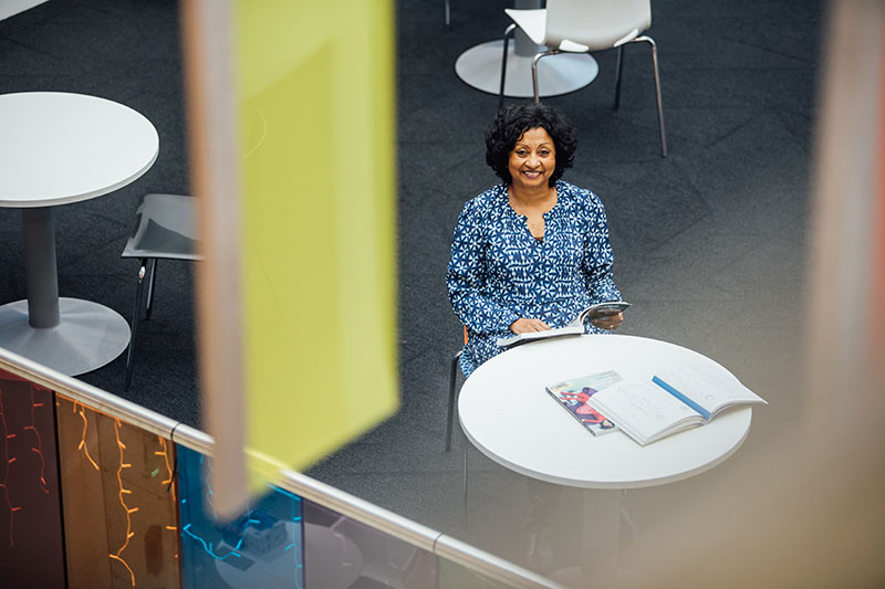 Image of Moira Dean in Computer Science Building