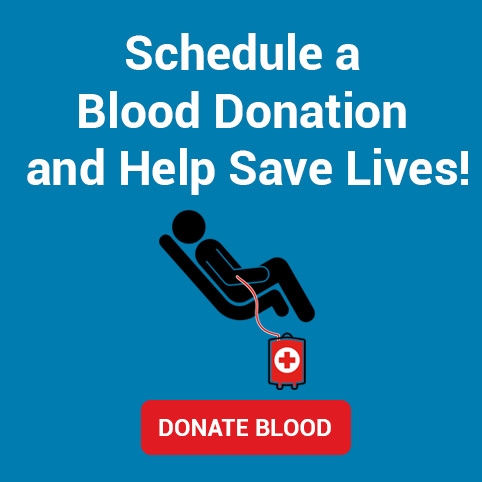 schedule a blood donation and help save lives