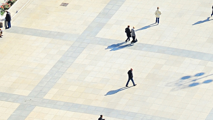 People walking