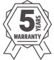 5 years warranty