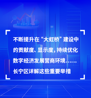 不断提升在“大虹桥”建设中的贡献度、显示度，持续优化数字经济发展营商环境……长宁区详解这些重要举措