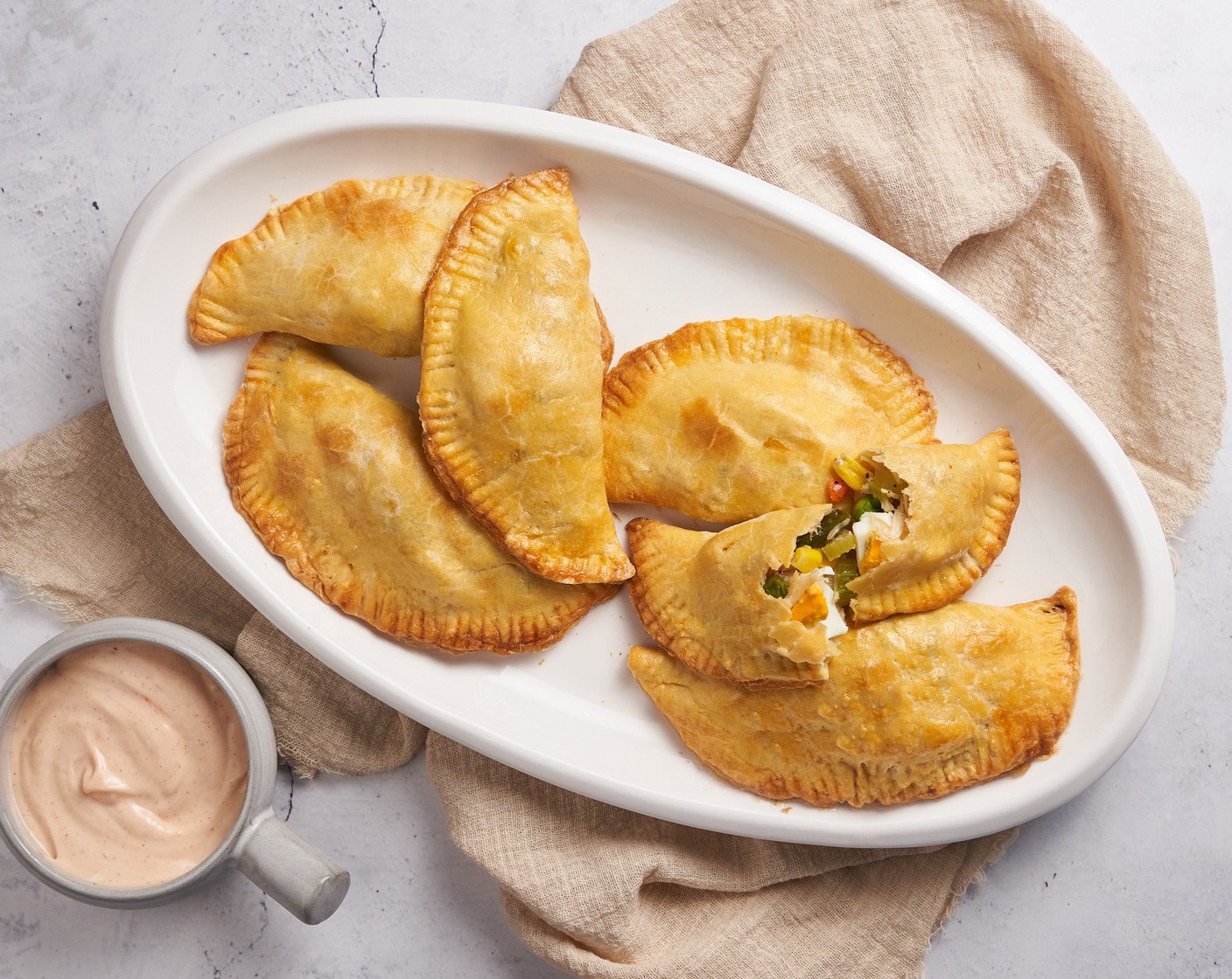 Chicken Empanadas with Mixed Vegetables