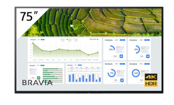 FW-75BZ30L 标准线 75英寸BRAVIA 4K HDR商用显示器