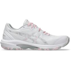 Squash Shoes - Asics Netburner Shield FF White Cotton Candy Court Shoe