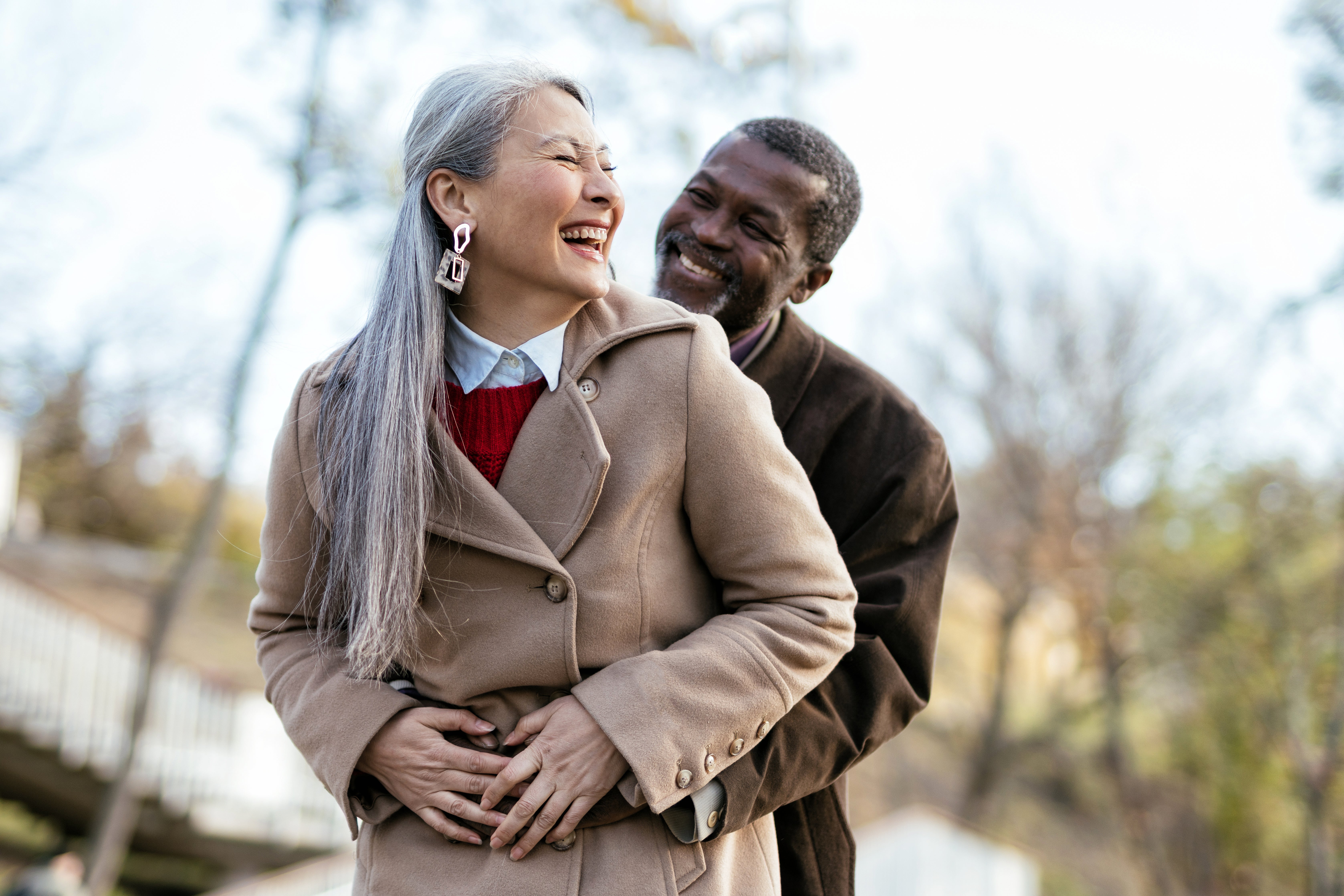 Couple in a park