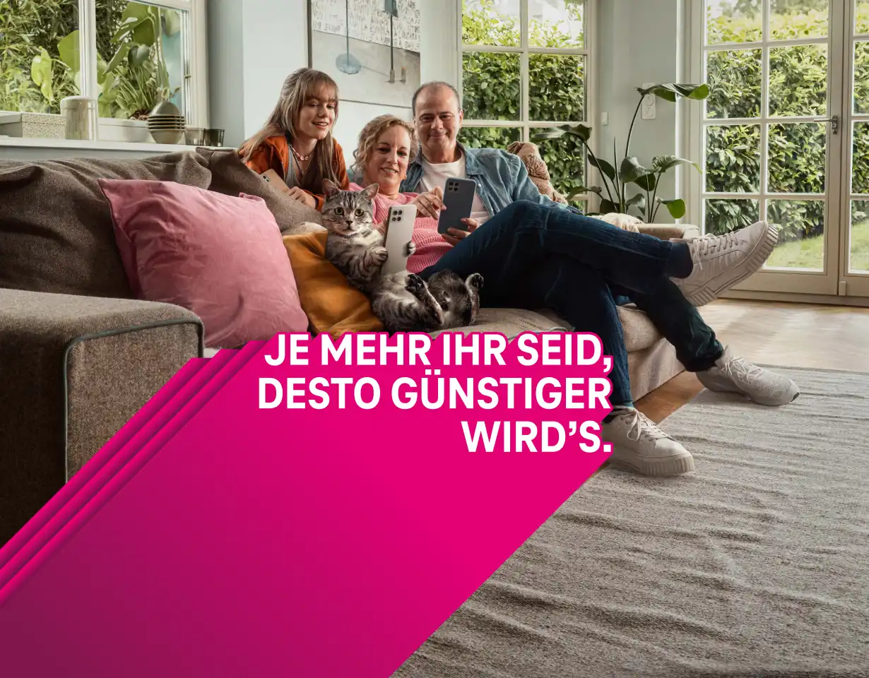 Je mehr ihr seid, desto günstiger wird's - Die MagentaMobil Angebote