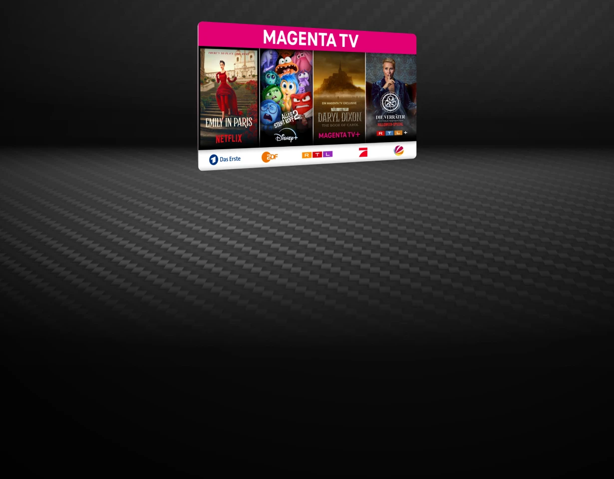 MagentaTV Content Highlights mit MagentaTV One und Fernbedienung