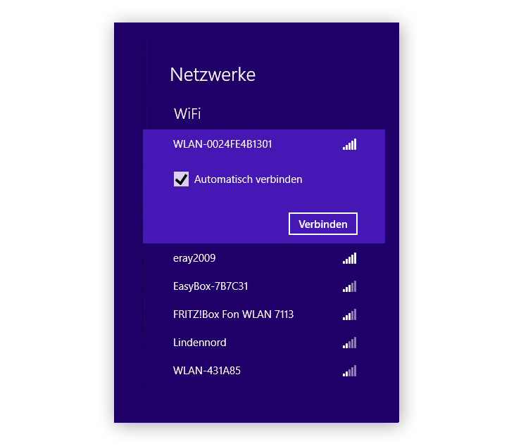 Netzwerk verbinden