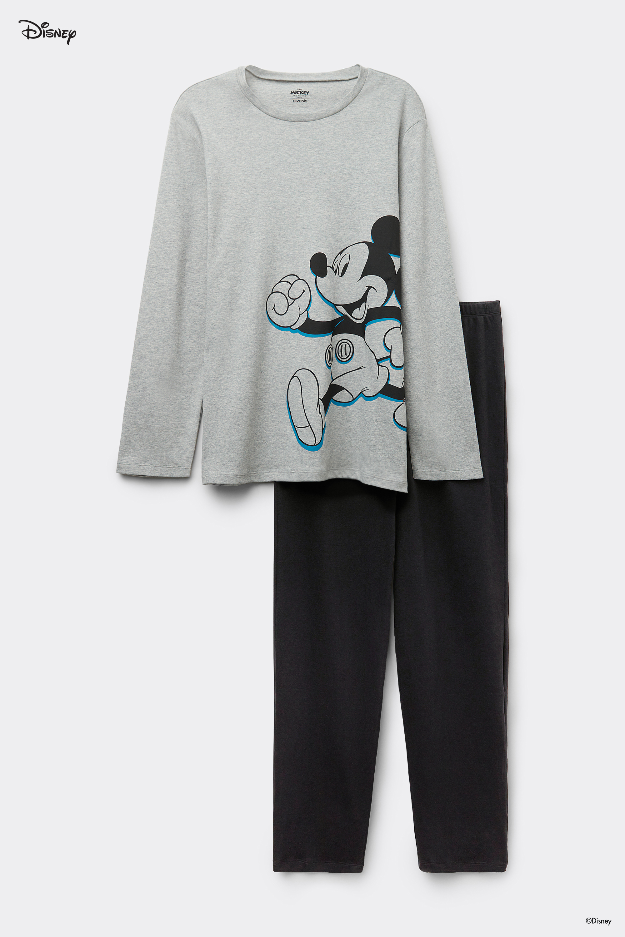 Pyjama Long Coton Épais Disney Mickey