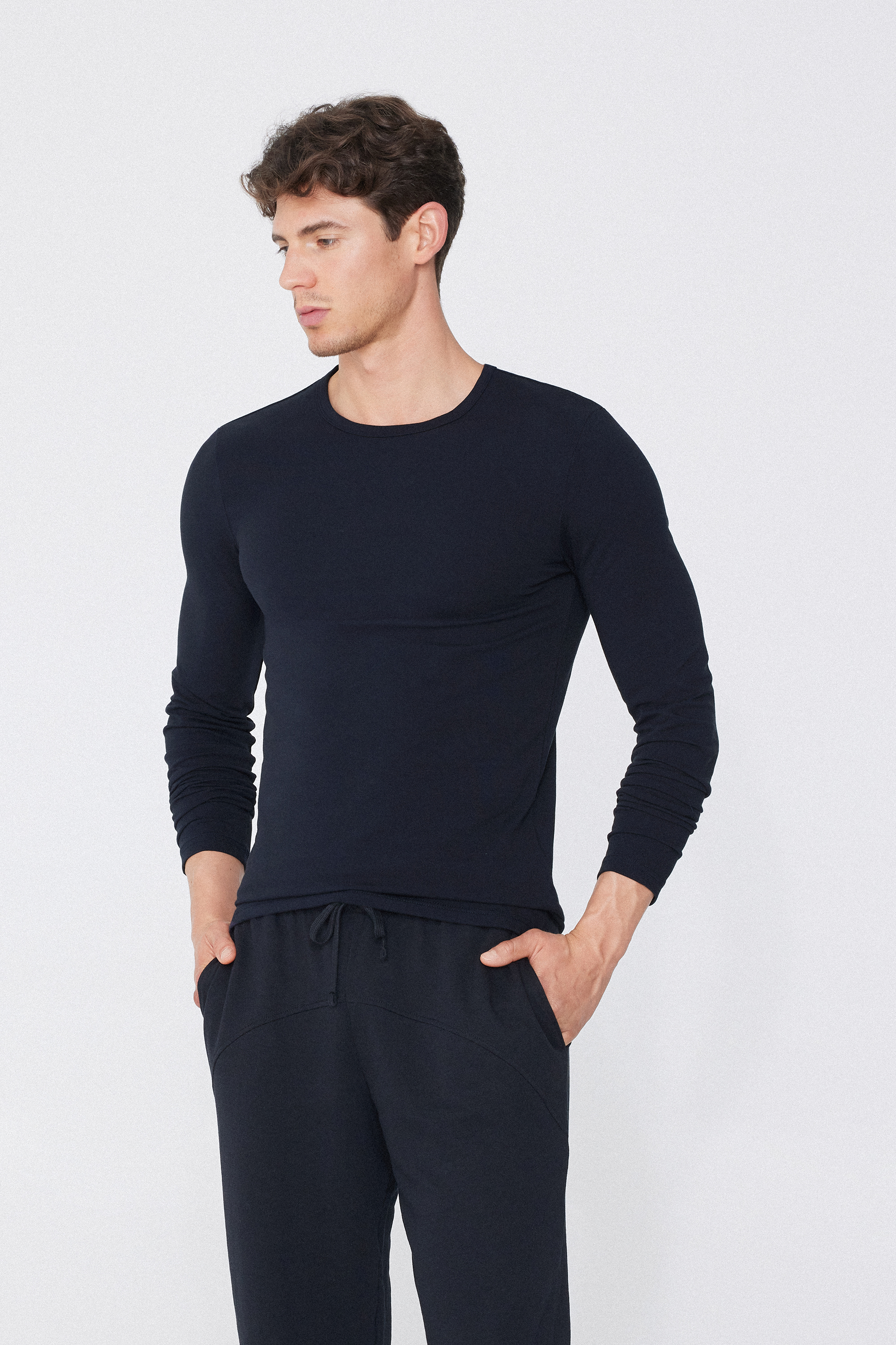 Men’s Thermal Cotton Long Sleeve Shirt