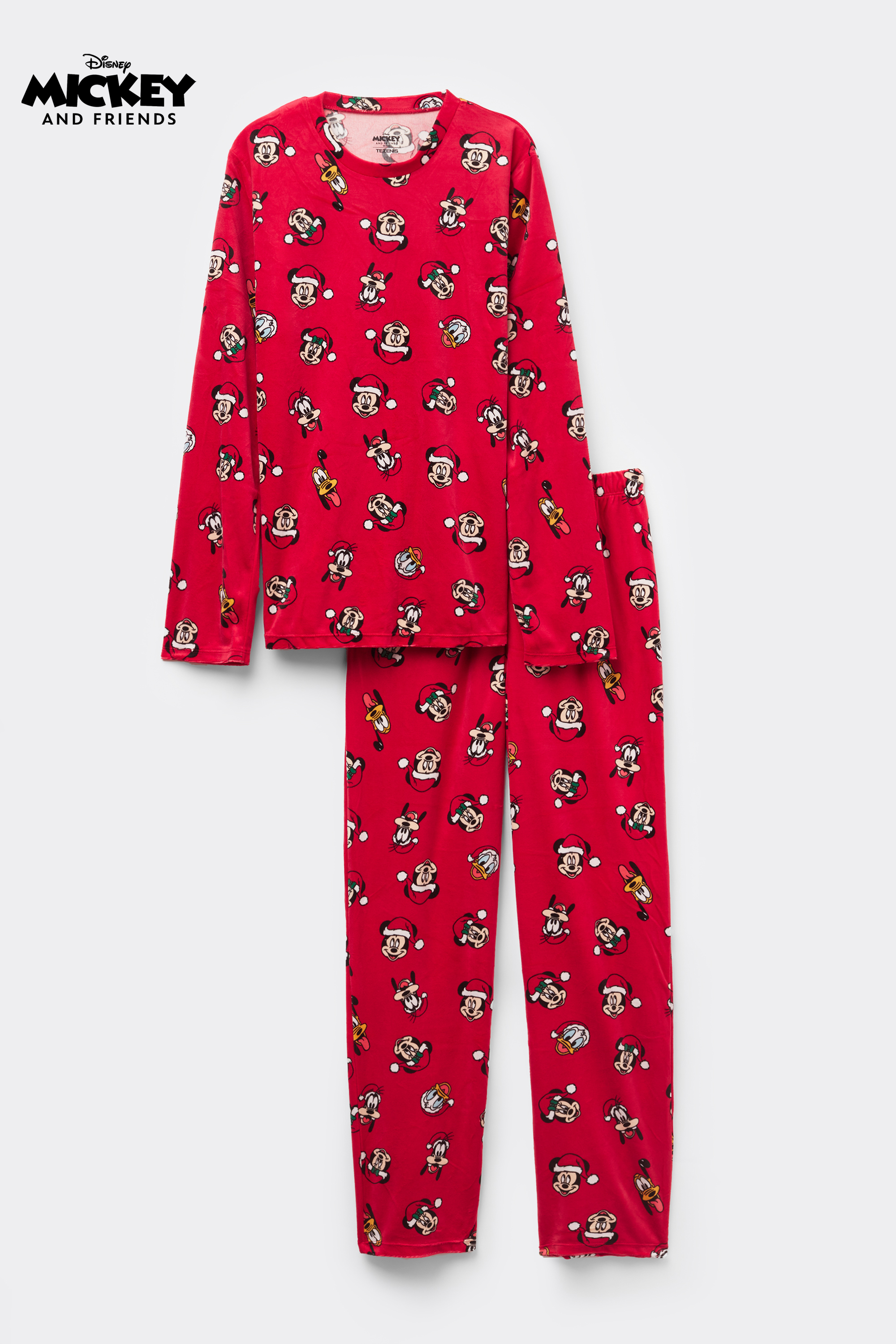 Long Microfleece Disney Mickey Mouse Pyjamas