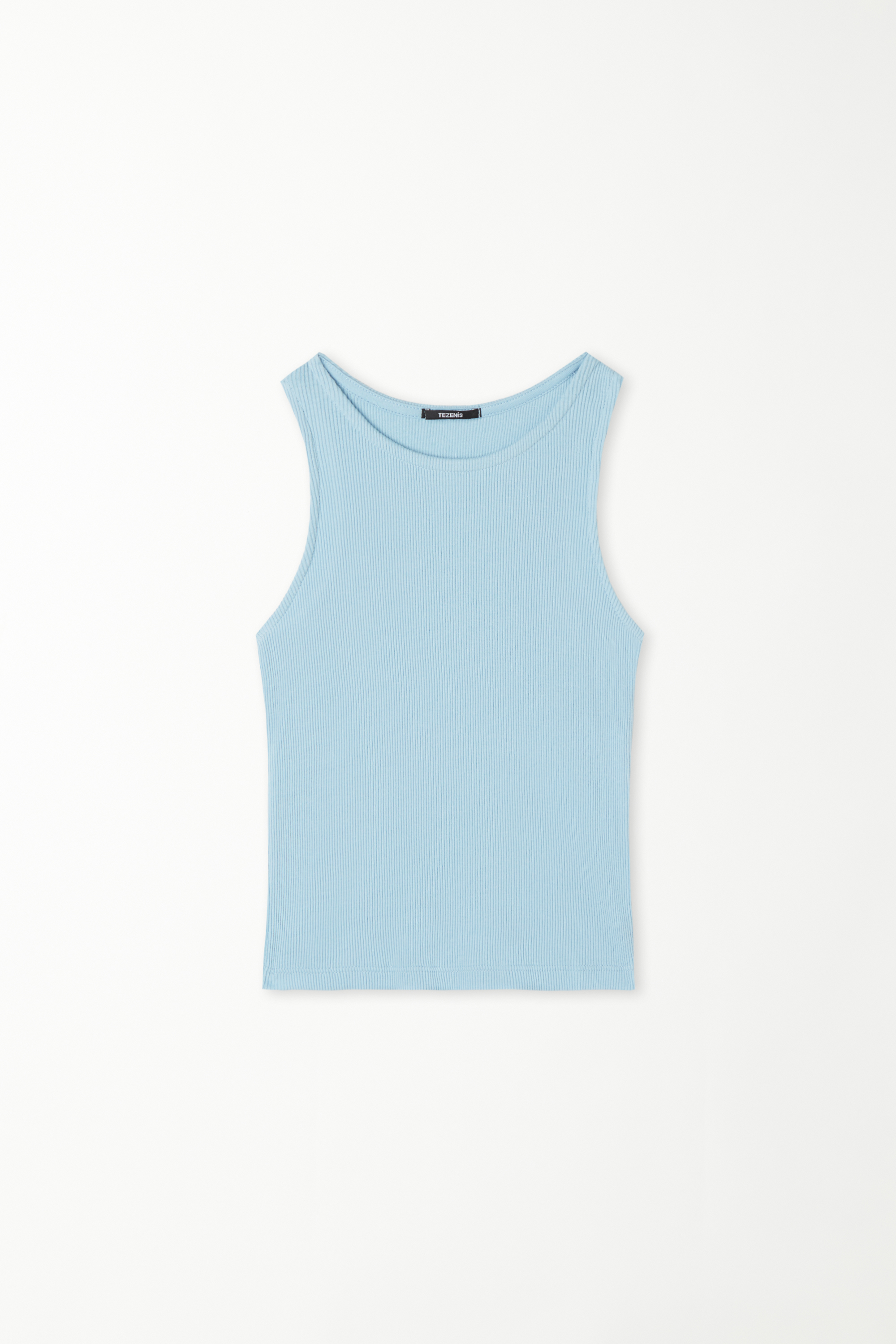 Girls’ Ribbed Camisole with Wide Shoulder Straps