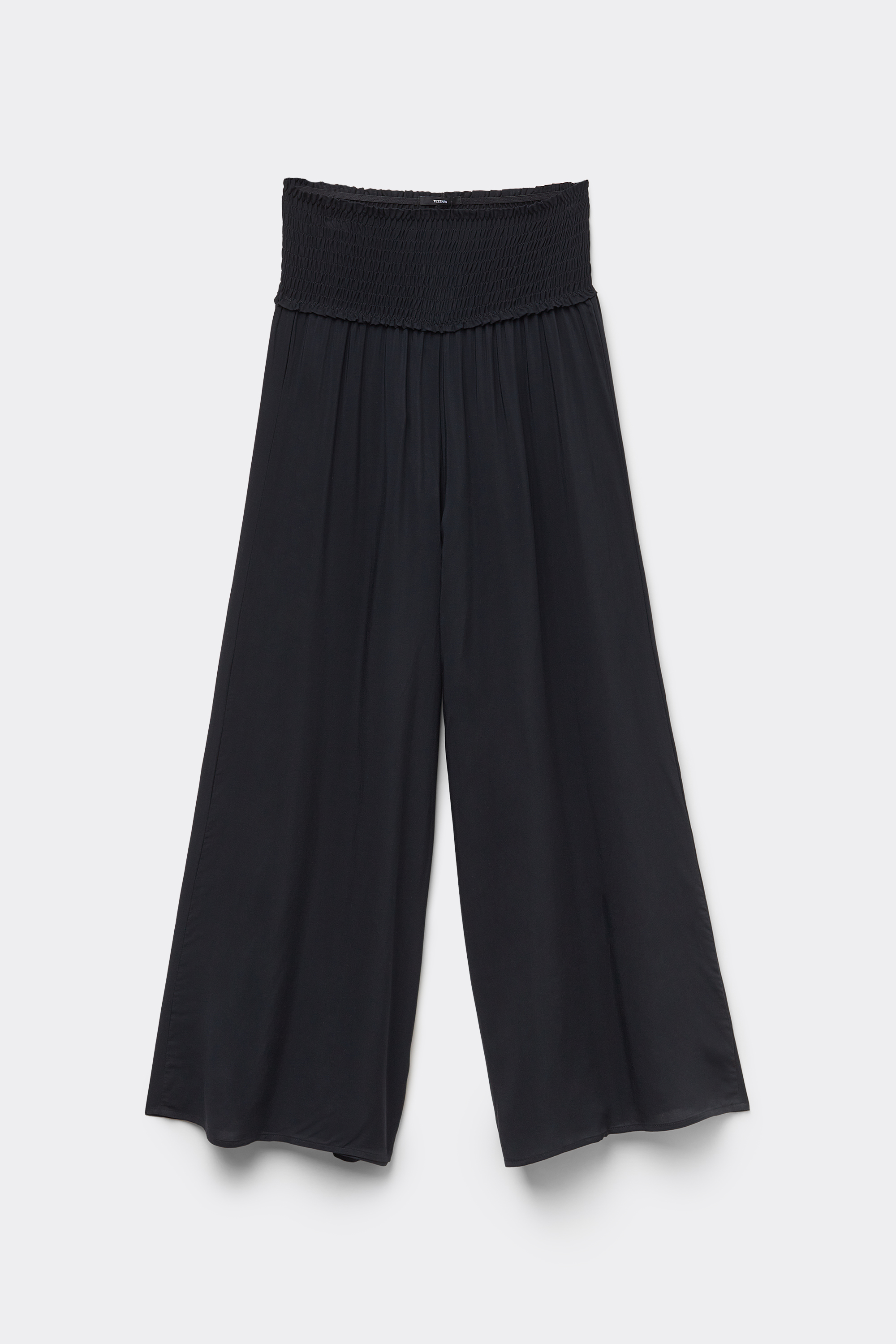 Stitched-Smock Canvas Cropped Trousers