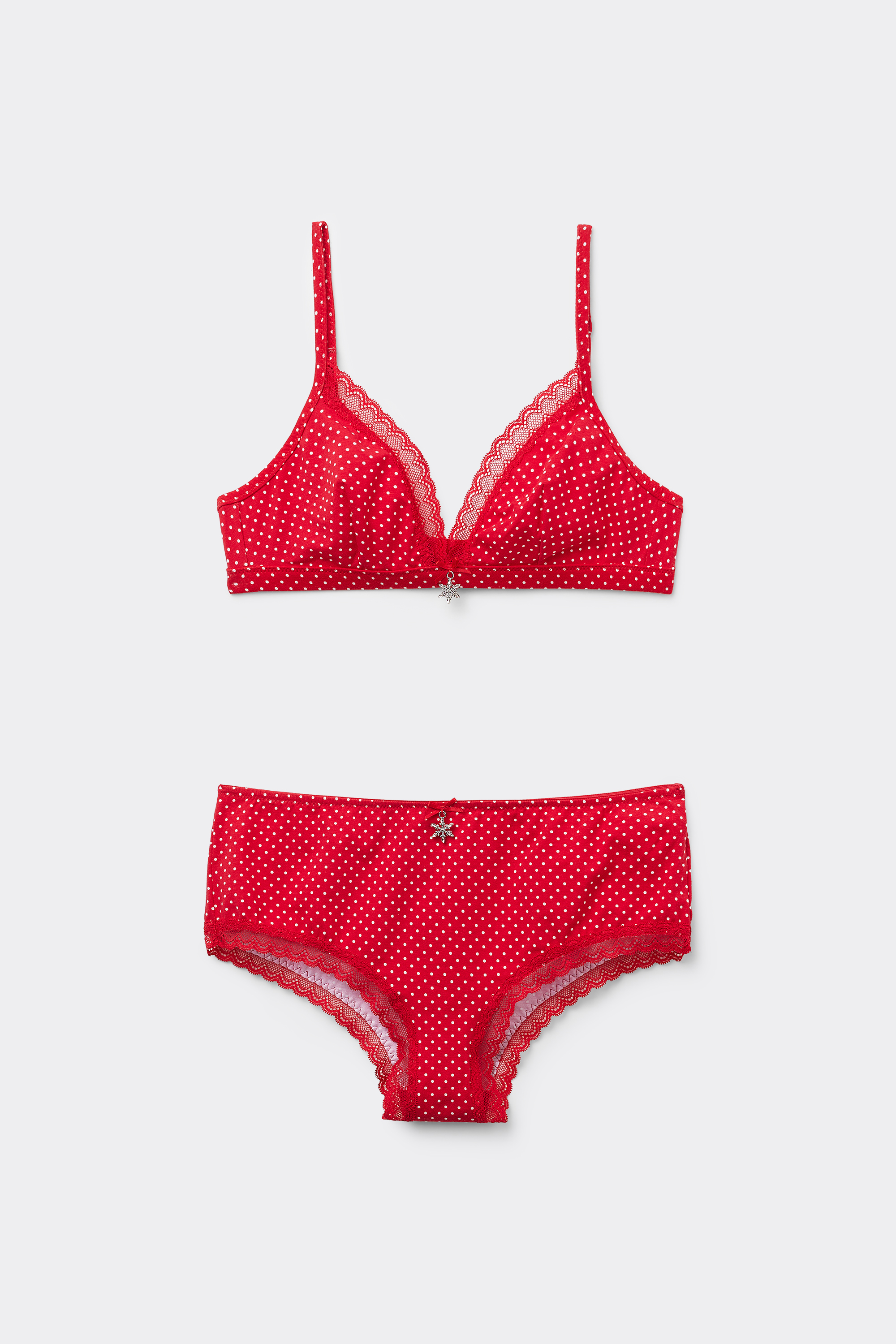 Completo Reggiseno Triangolo e Culotte Cotone