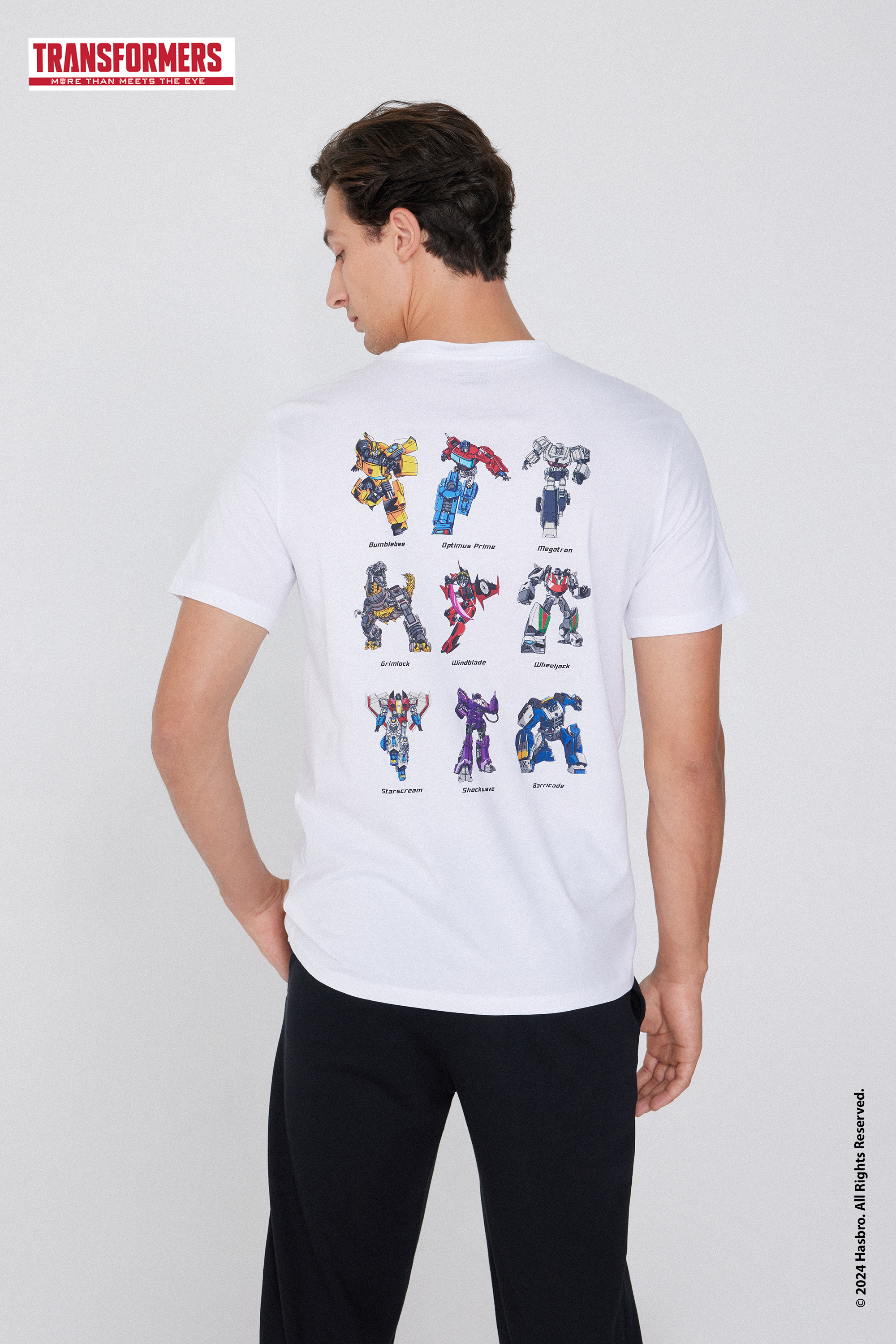 T-shirt Coton avec Imprimé Transformers