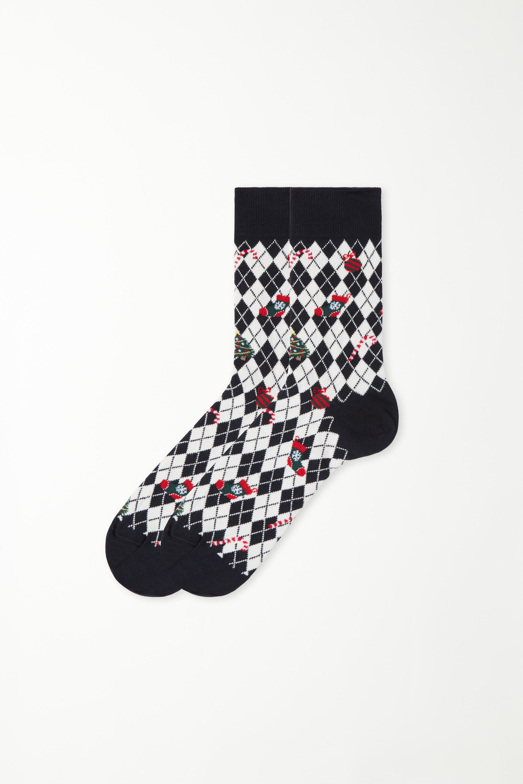 Chaussettes Courtes en Coton Imprimé Homme