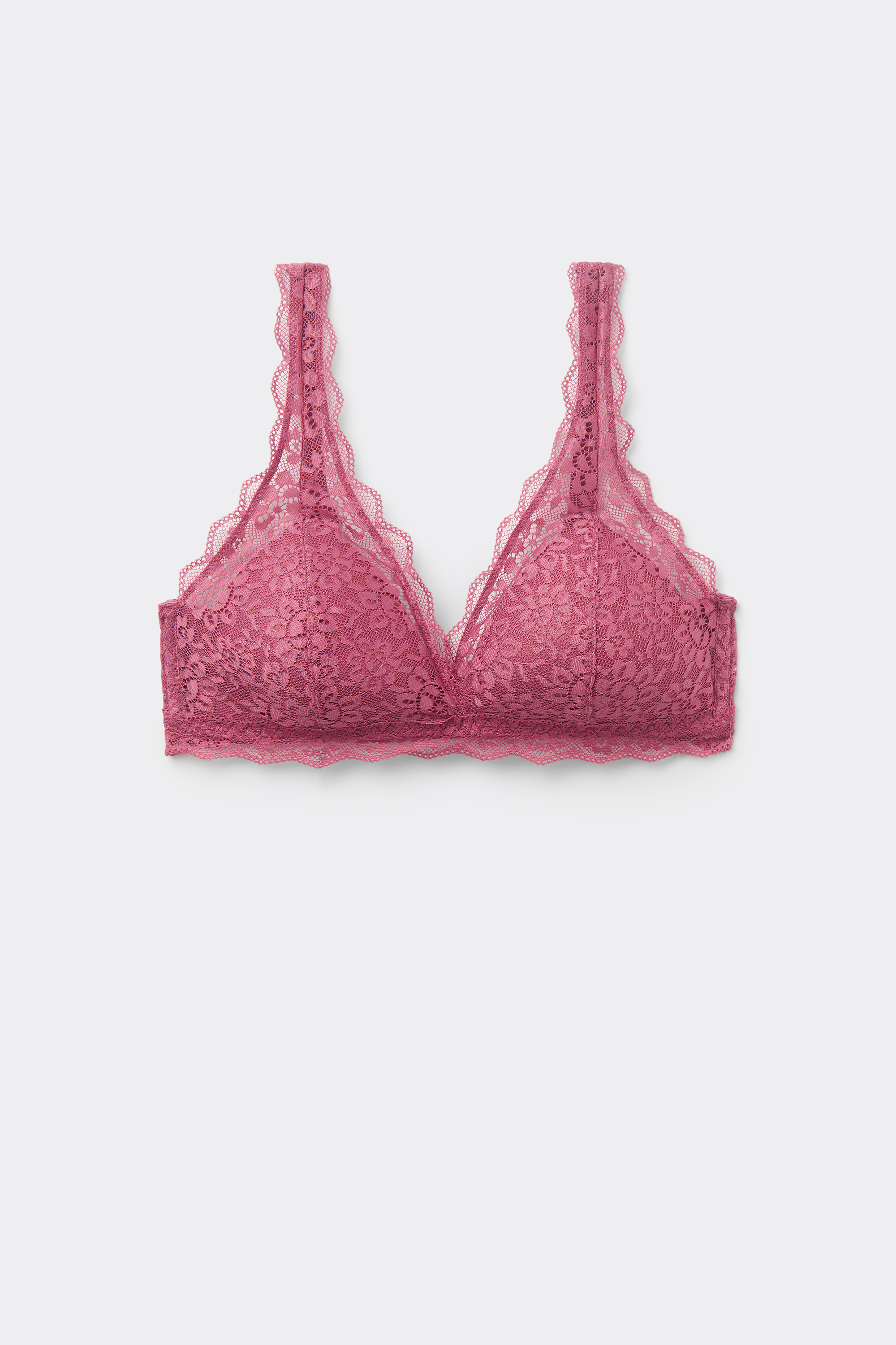 Soutien-gorge triangle sans armatures en dentelle