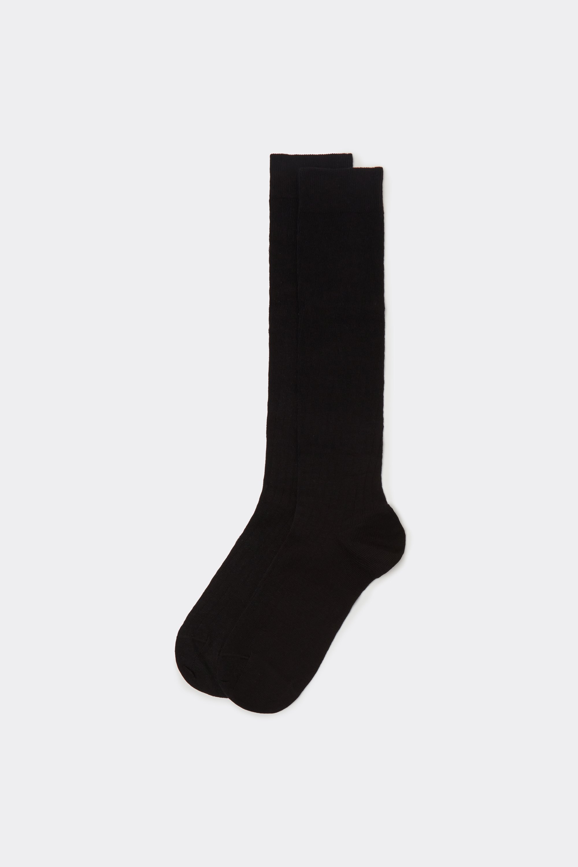 Men’s Long Socks in Ribbed Cotton