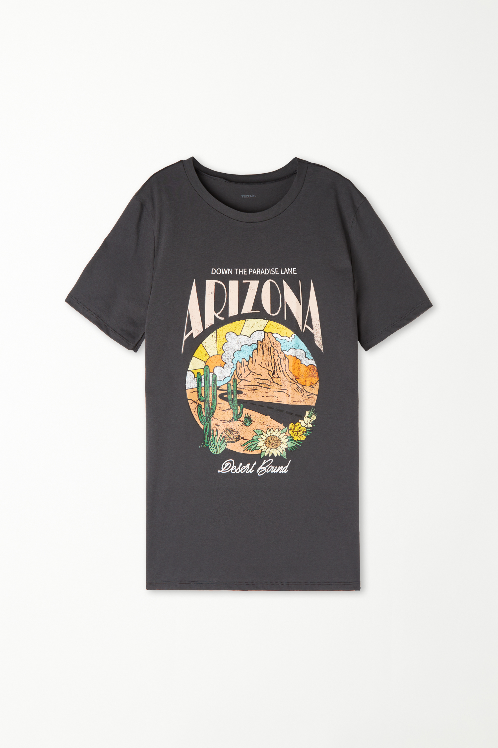 Camiseta de Algodón Estampada