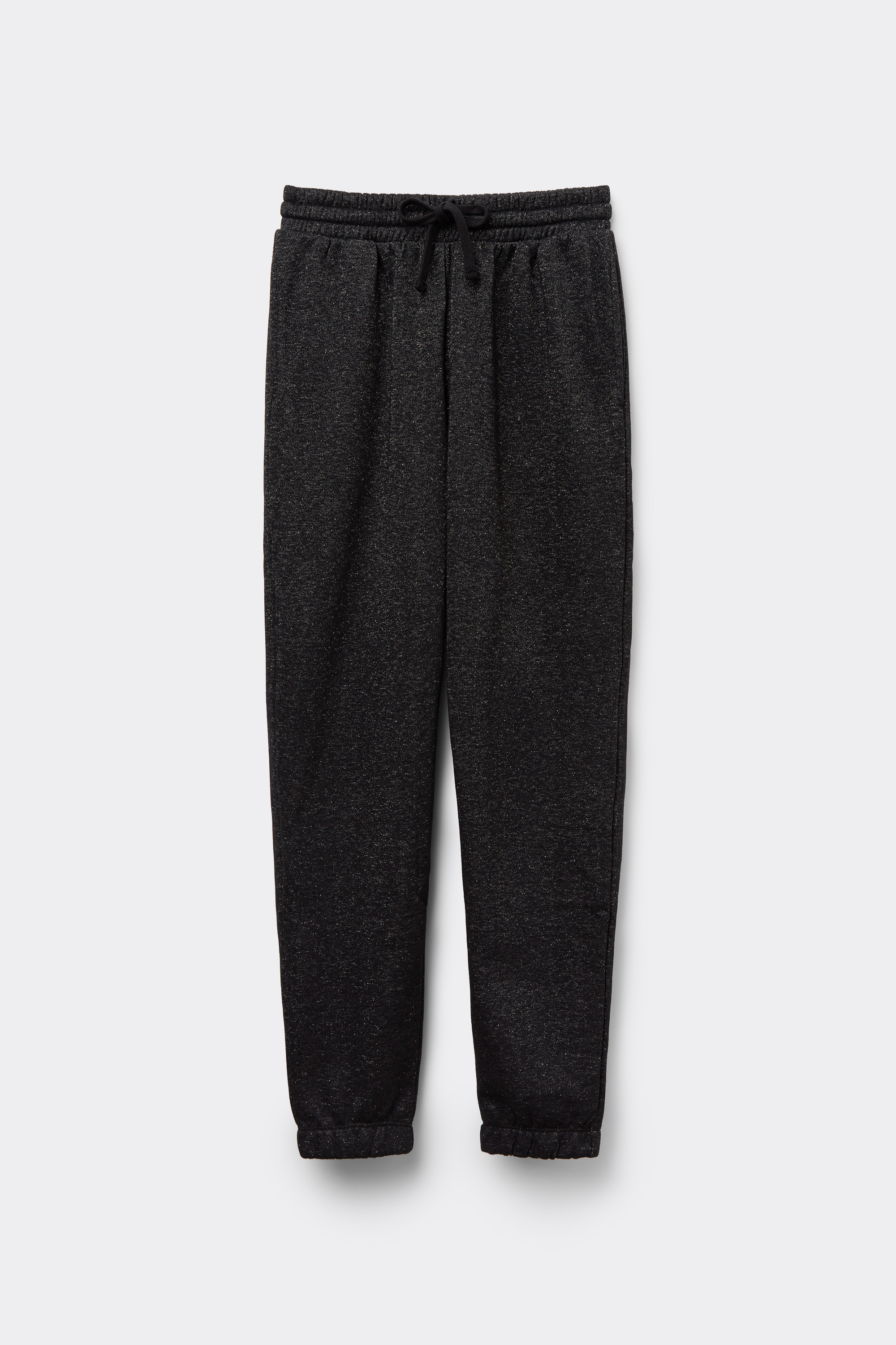 Heavy Lamé-Effect Fleece Trousers