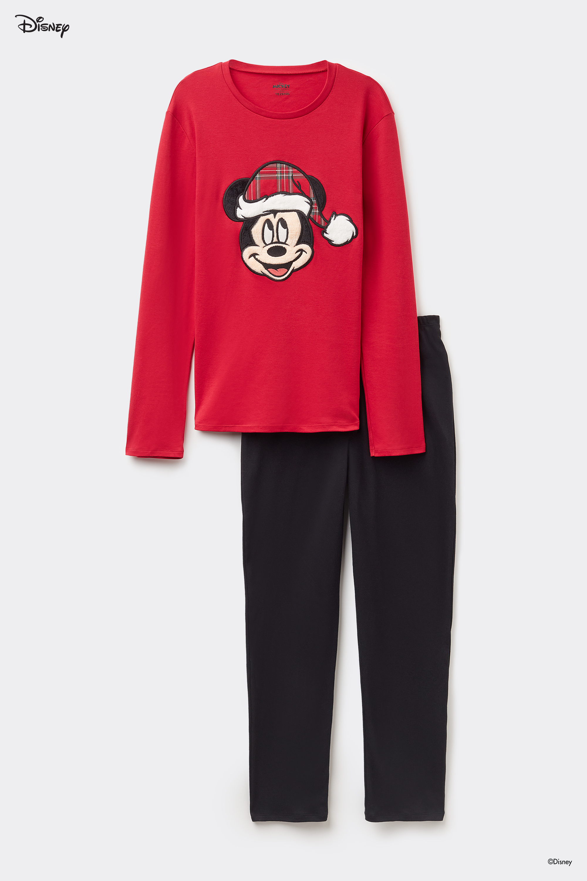 Pyjama Long Coton Épais Disney Mickey