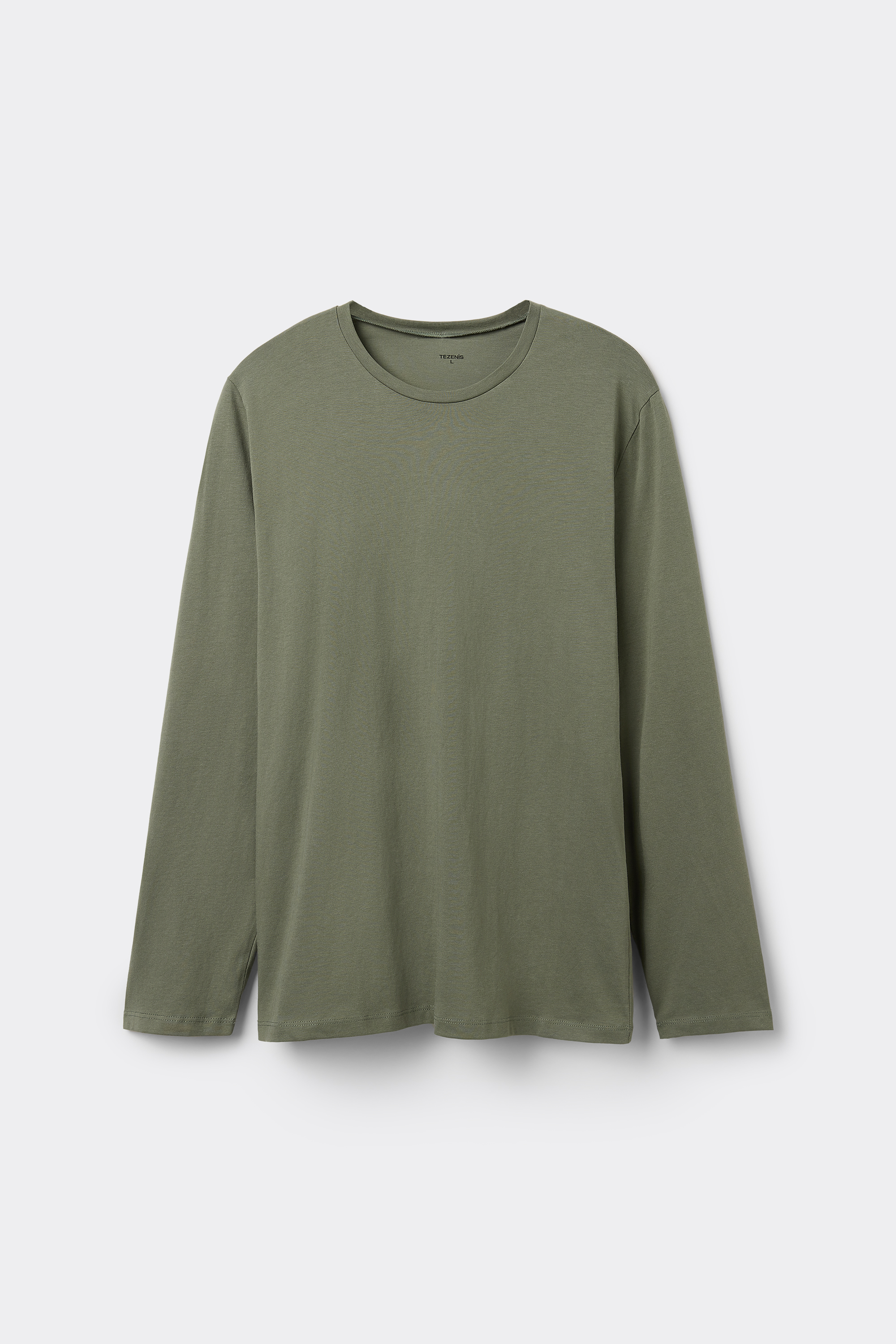 100% Cotton Top with Long Sleeves and Rounded Neck