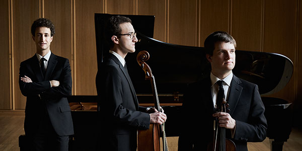 Busch Trio (From left: Omri Epstein, piano; Ori Epstein, cello; Mathieu van Bellen, violin) Photo by Kaupo Kikkas