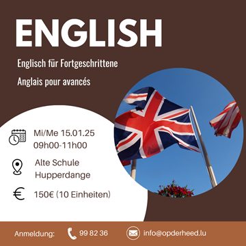 Anglais pour avancés - Actualités