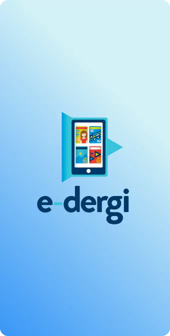 E dergi yazısı ve bir tablet logosu