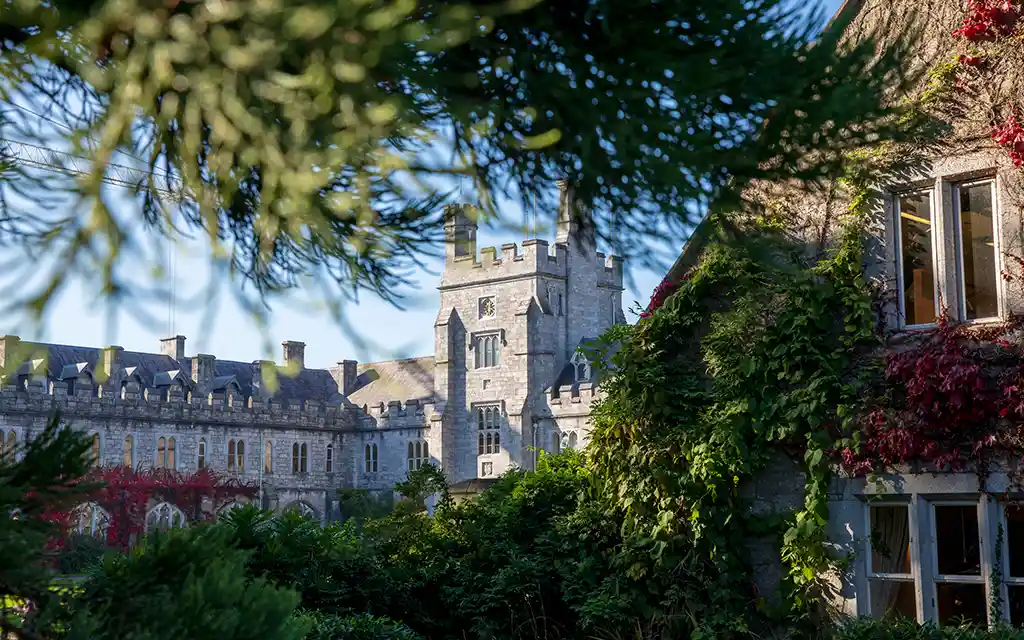 UCC clock tower in Autumn sunshine