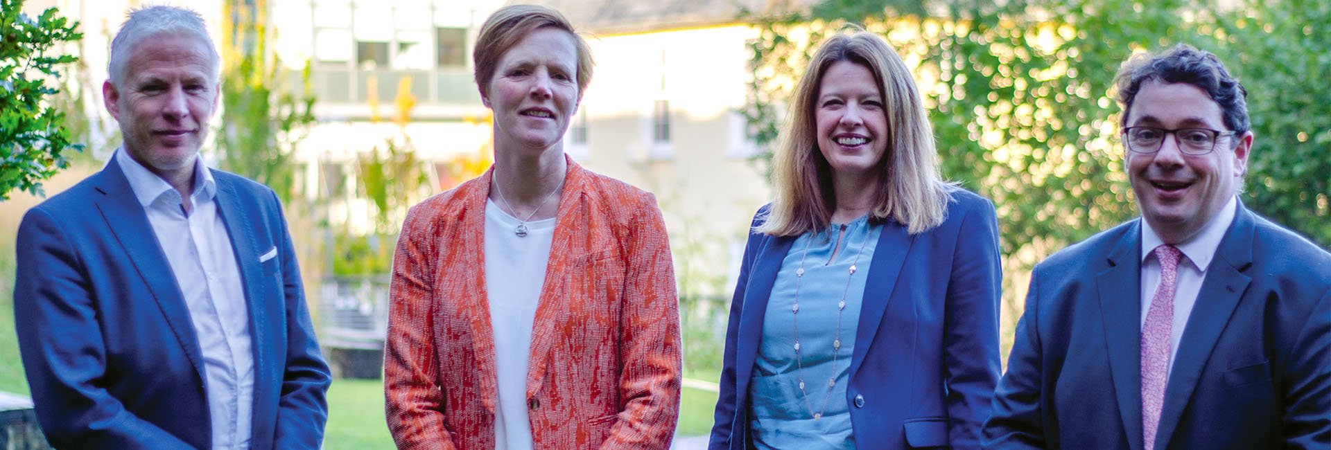 Two male and two female research and innovation office leaders