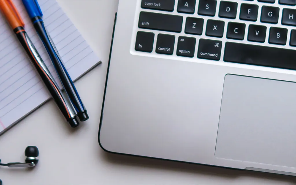 A laptop keyboard