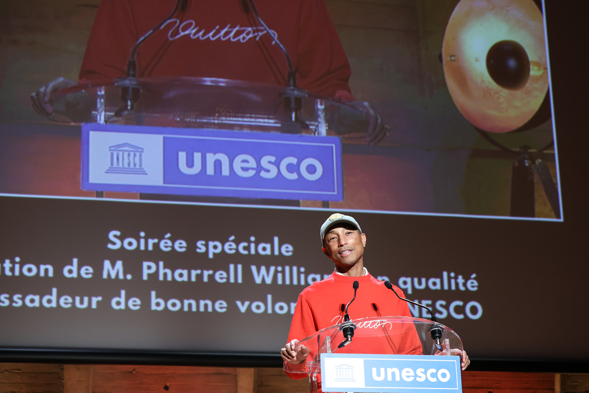 Pharrell Williams à la tribune