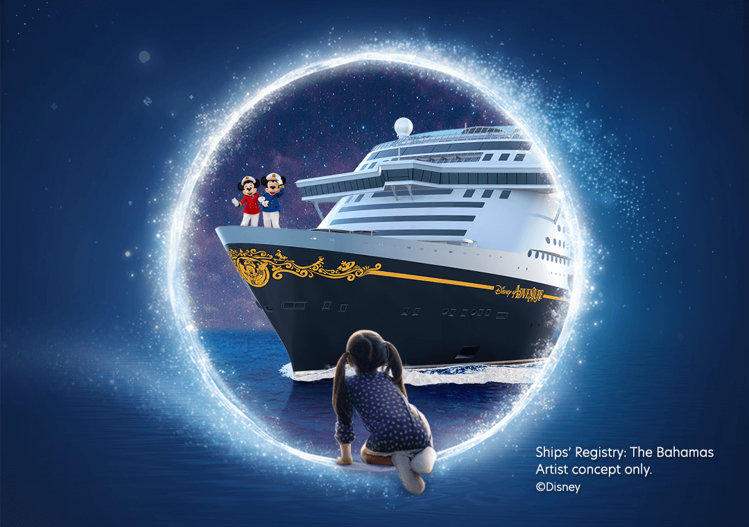 Lucky Draw: Win a 3-Night voyage during the Disney Adventure’s inaugural sail season