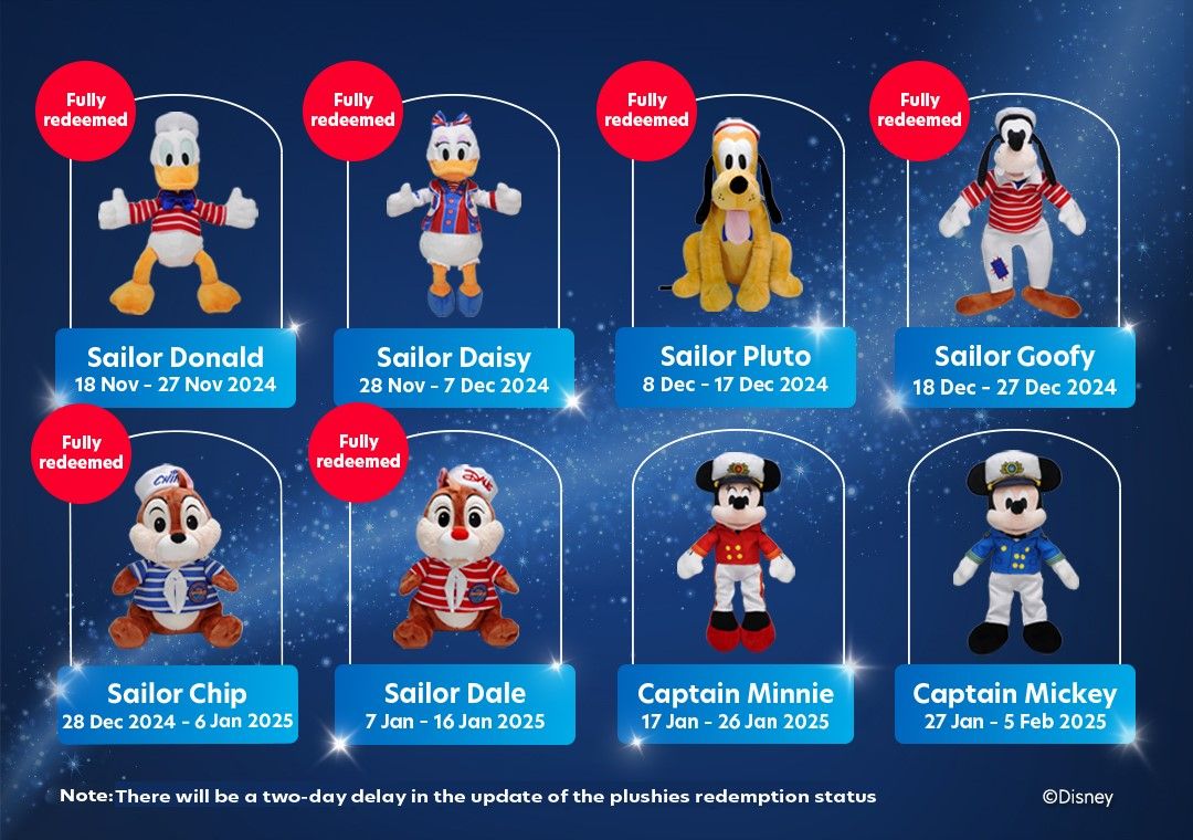 Spend and Collect: Take home exclusive Captain Mickey and friends plushies