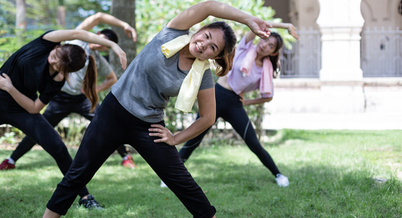 Workouts at UOB Plaza