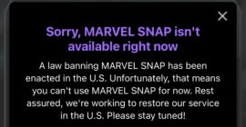 Marvel Snap is banned, just like TikTok