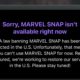 Marvel Snap is banned, just like TikTok