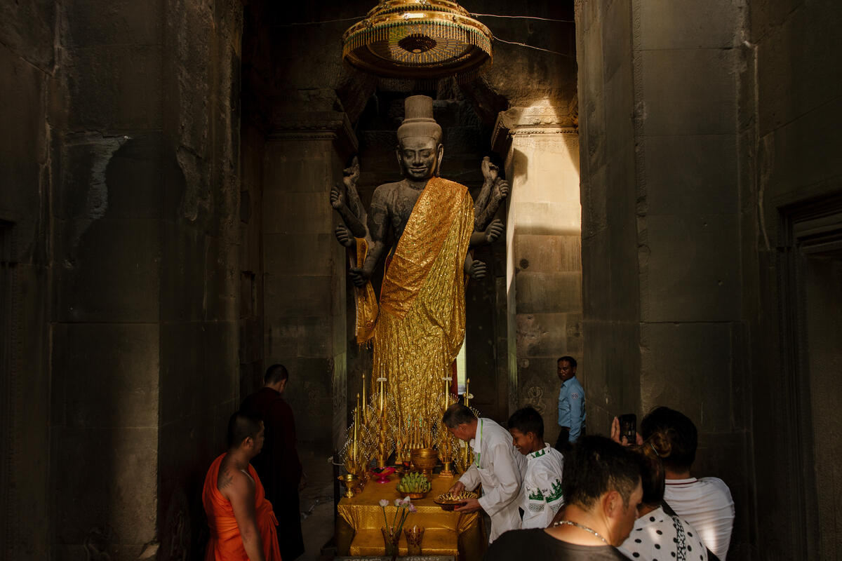 A Cambodian religious figure